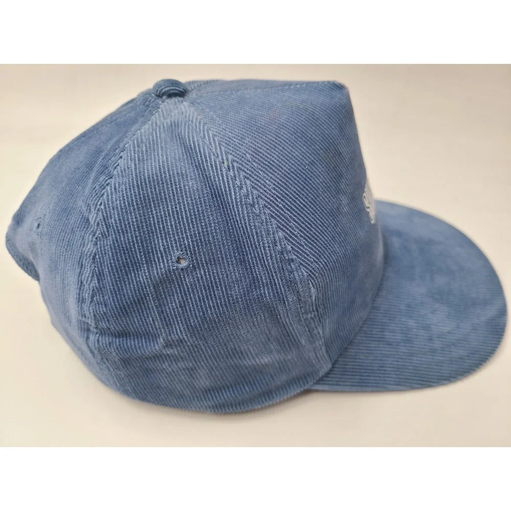 Sundstrand Corduroy Snapback Hat Cap‎ Aerospace Hydraulics Pumps Men Women Blue